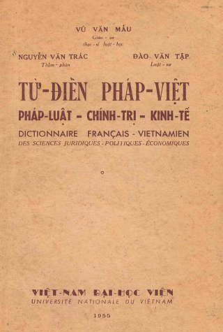 Tự Điển Pháp Việt Pháp Luật Chính Trị Kinh Tế 1