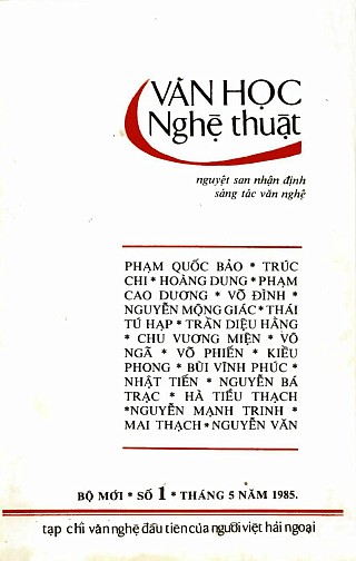 Văn Học Nghệ Thuậ­t bộ mới số 1