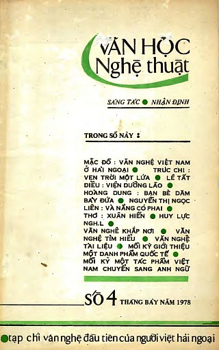 Văn Học Nghệ Thuậ­t số 4