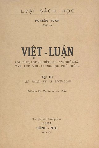 Việt Luậ­n - Tậ­p III